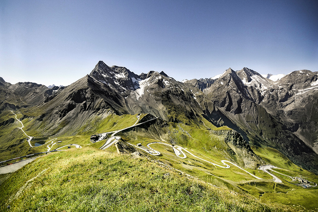 Grossglockner Hochalpenstrasse 5 Blick von der Edelweiss spitze